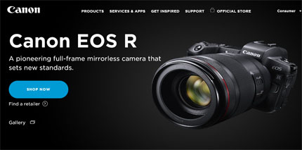 Latest Generation Canon EOS R Mirrorless